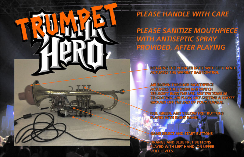 Illustration for article titled Trumpet Hero Mod Makes Rhythm Games Brassier
